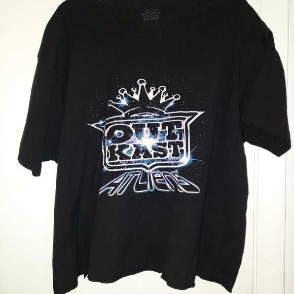 Tops - Outkast ATLiens 1X/2X Black Galaxy Shirt